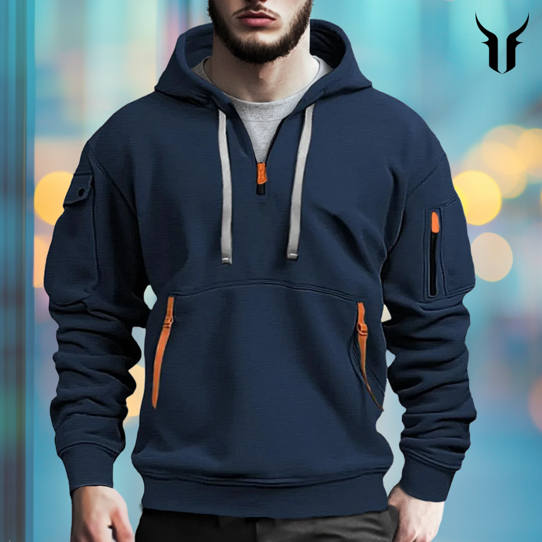 Men's Hooded Sweatshirt: Plain