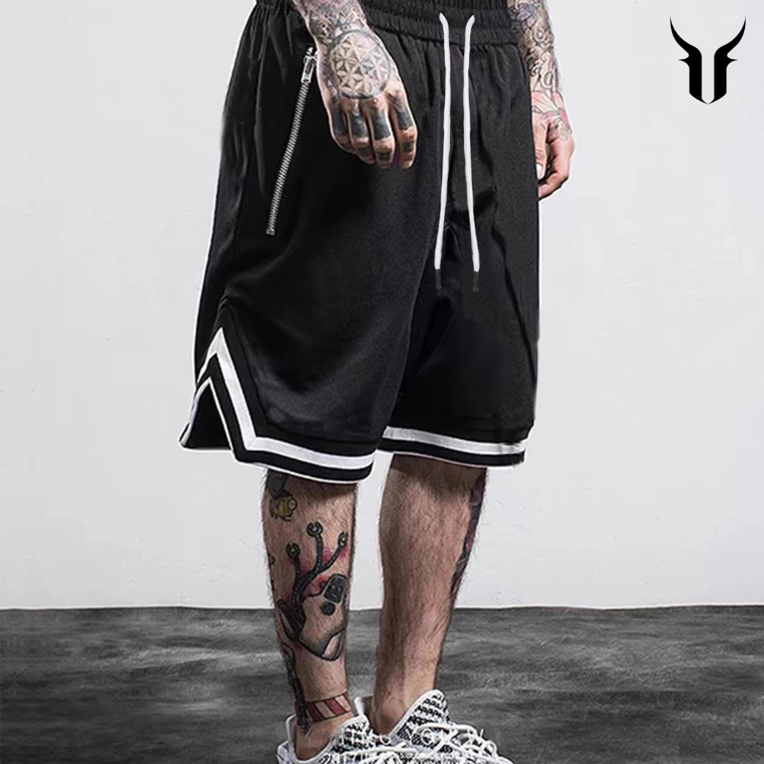 Men's Basketball-Fitness Shorts: Plain