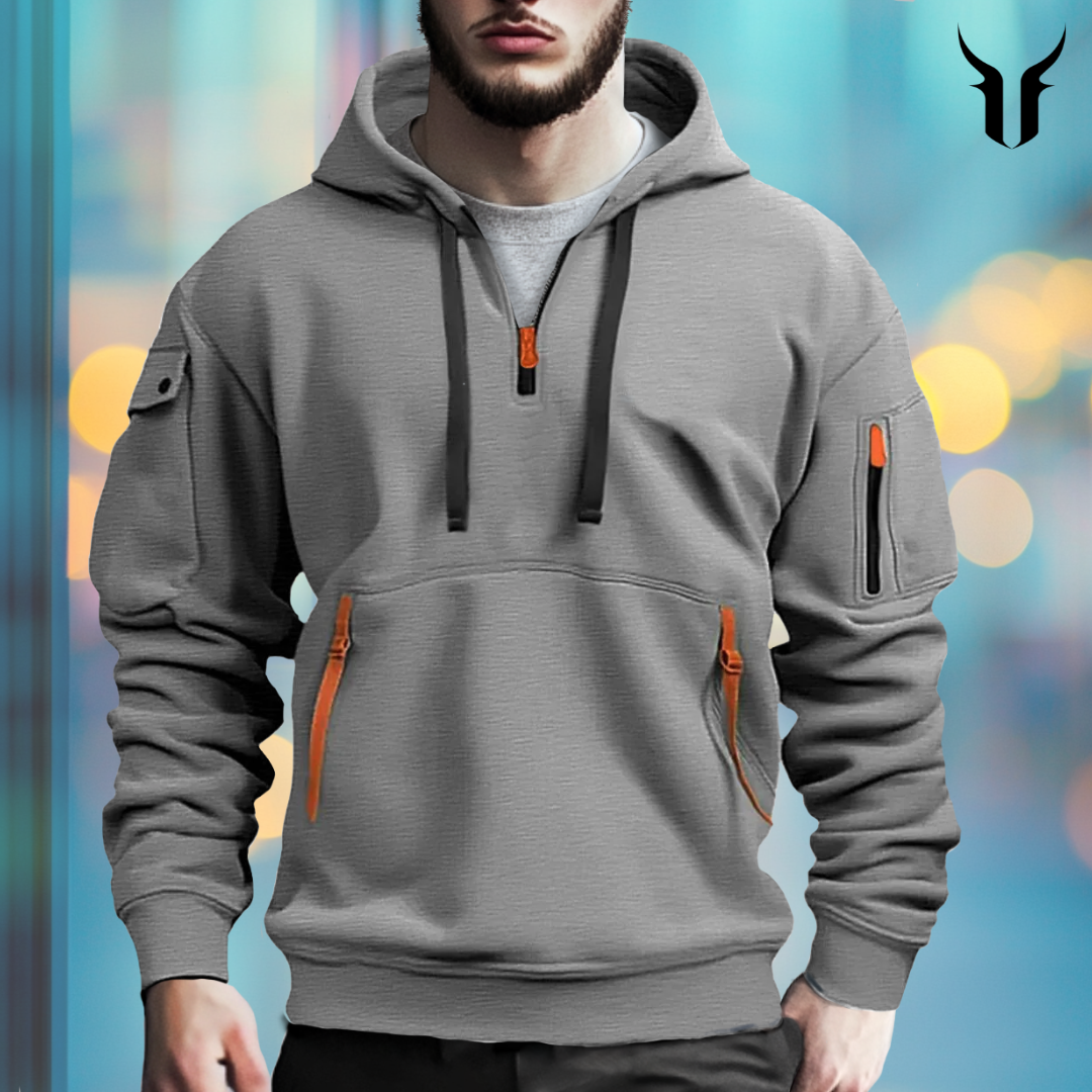 Men's Hooded Sweatshirt: Plain