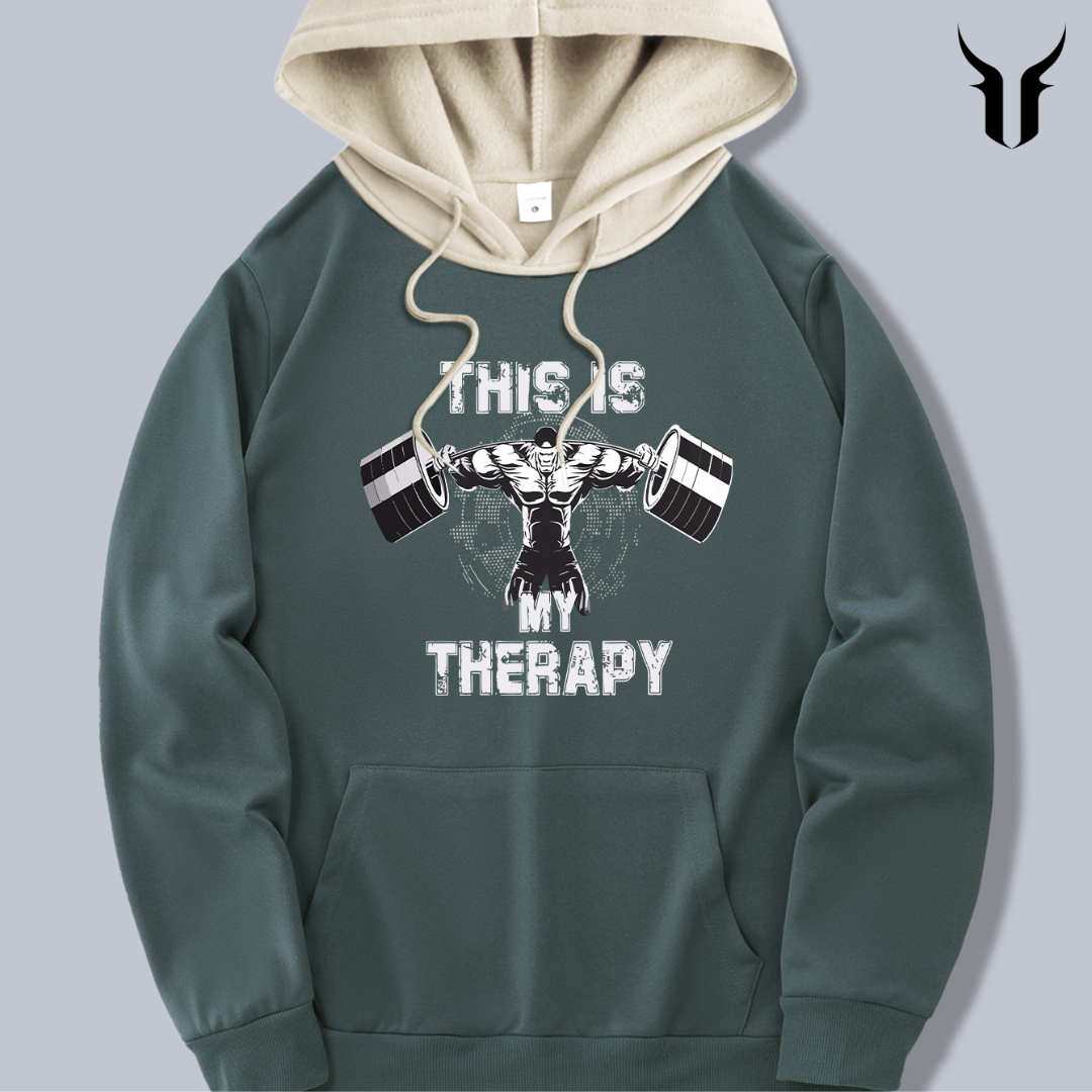 Men's Hooded Sweatshirt: This is My Therapy