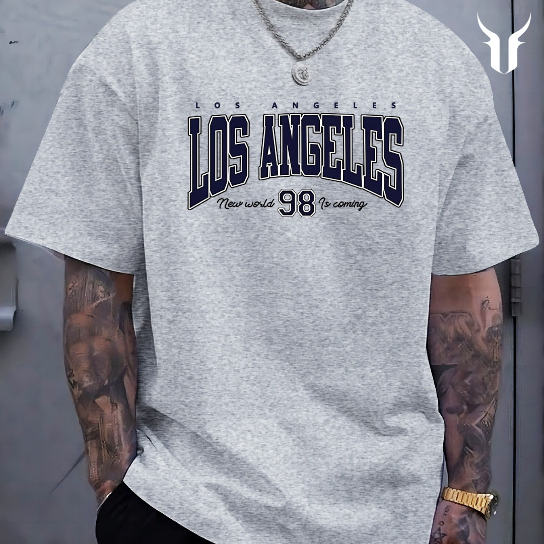 Men's Casual T-shirt: Los Angeles Print