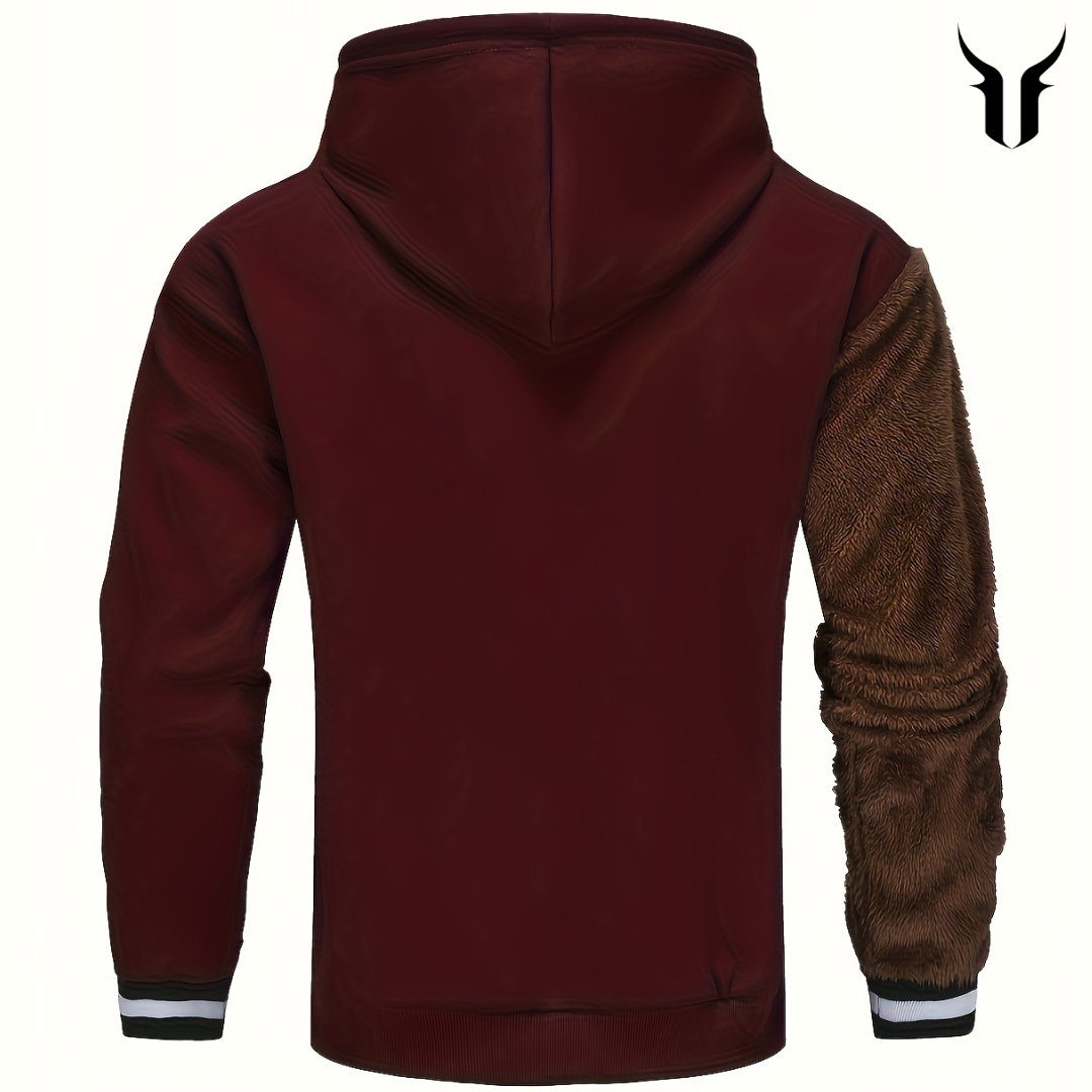 Men's Hooded Sweatshirt: Bad Teddy Bear Design