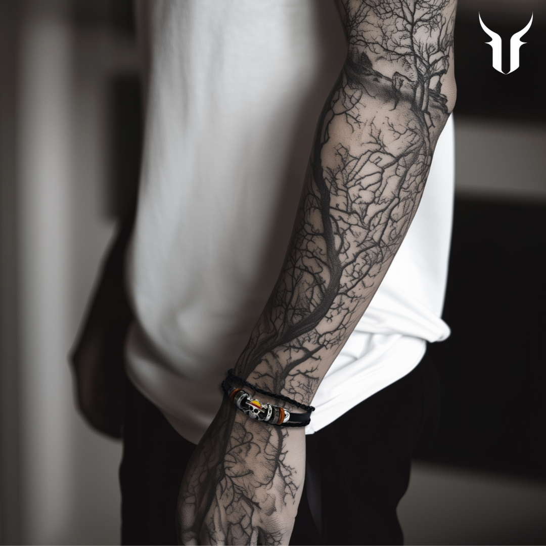 Men's Leather Bracelet: Monkey D Luffy - Pirate Design