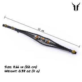 Men's Leather Bracelet: Monkey D Luffy - Pirate Design